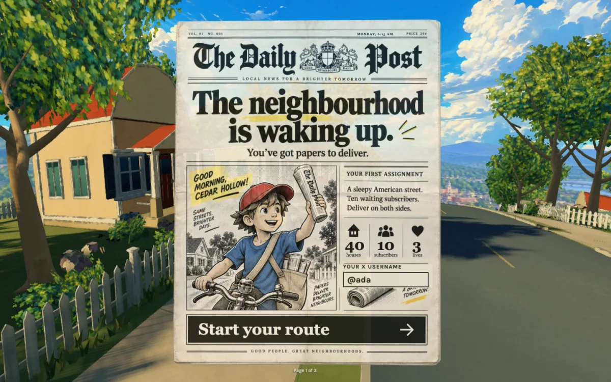 The morning brief newspaper laying out the day's houses, subscribers and lives.
